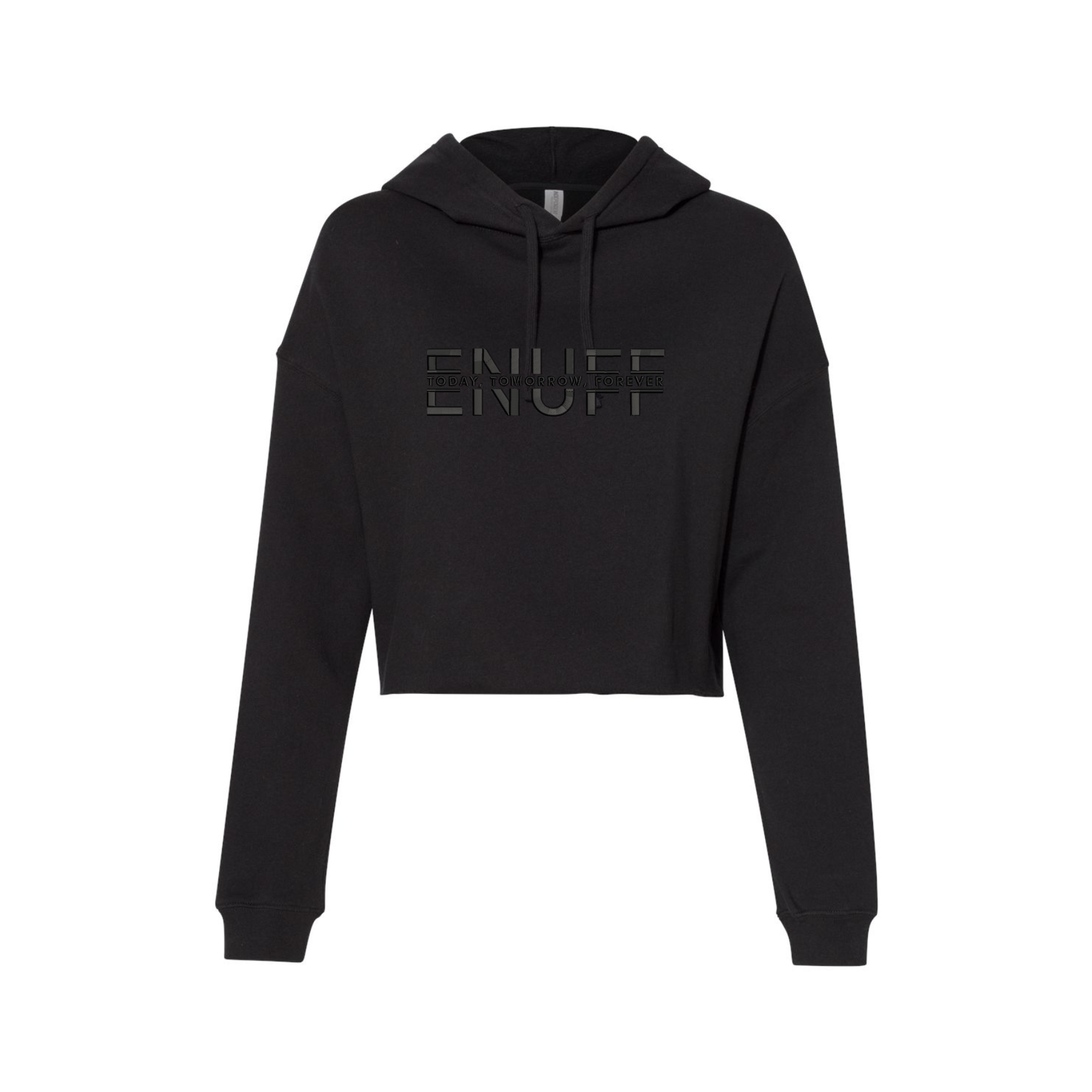 BLACKOUT CROP HOODIE (ADULTS) – ENUFF Brand
