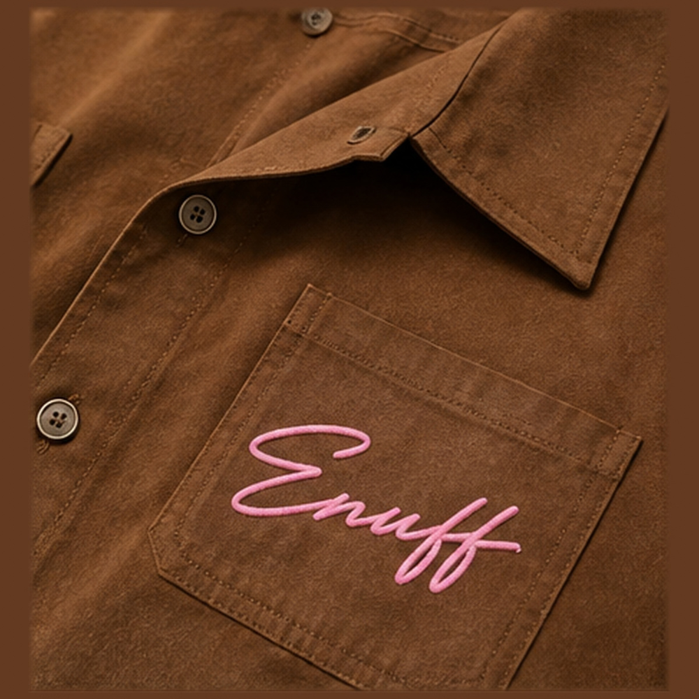 ENUFF Crop- Brown + Pink (WOMENS)