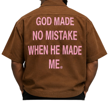 ENUFF Crop- Brown + Pink (MENS)