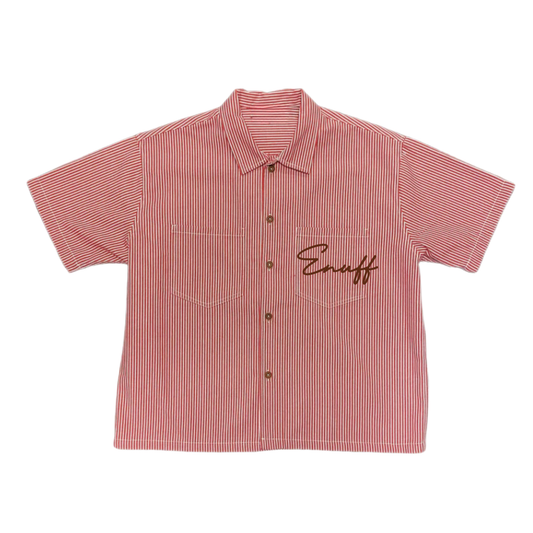 ENUFF-CROPPED BUTTON-UP (PRE SALE)
